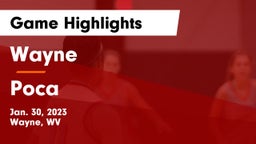 Wayne  vs Poca  Game Highlights - Jan. 30, 2023