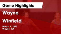 Wayne  vs Winfield  Game Highlights - March 1, 2023