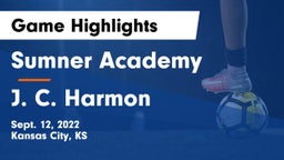 Sumner Academy  vs J. C. Harmon  Game Highlights - Sept. 12, 2022