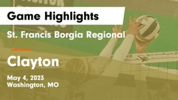 St. Francis Borgia Regional  vs Clayton  Game Highlights - May 4, 2023