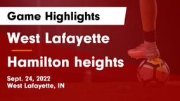 West Lafayette  vs Hamilton heights  Game Highlights - Sept. 24, 2022