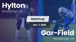 Matchup: Hylton  vs. Gar-Field  2016