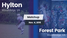 Matchup: Hylton  vs. Forest Park  2016