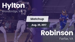 Matchup: Hylton  vs. Robinson  2017
