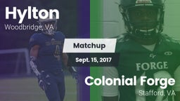 Matchup: Hylton  vs. Colonial Forge  2017