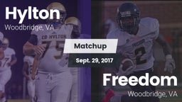 Matchup: Hylton  vs. Freedom  2017