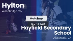 Matchup: Hylton  vs. Hayfield Secondary School 2017