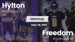 Matchup: Hylton  vs. Freedom  2018