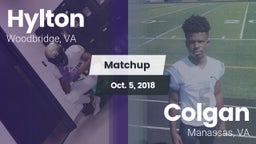Matchup: Hylton  vs. Colgan  2018