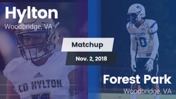 Matchup: Hylton  vs. Forest Park  2018