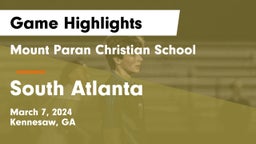 Mount Paran Christian School vs South Atlanta  Game Highlights - March 7, 2024