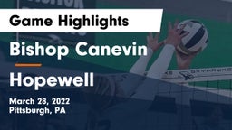 Bishop Canevin  vs Hopewell  Game Highlights - March 28, 2022