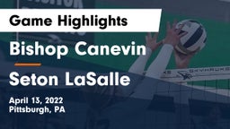 Bishop Canevin  vs Seton LaSalle  Game Highlights - April 13, 2022