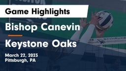 Bishop Canevin  vs Keystone Oaks  Game Highlights - March 22, 2023