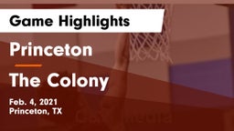 Princeton  vs The Colony  Game Highlights - Feb. 4, 2021