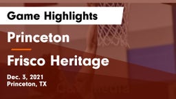 Princeton  vs Frisco Heritage  Game Highlights - Dec. 3, 2021