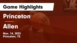 Princeton  vs Allen  Game Highlights - Nov. 14, 2023