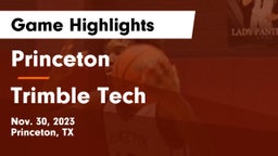 Princeton  vs Trimble Tech  Game Highlights - Nov. 30, 2023