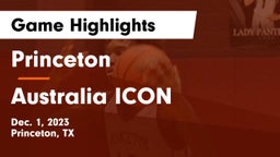 Princeton  vs Australia  ICON Game Highlights - Dec. 1, 2023