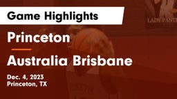 Princeton  vs Australia Brisbane Game Highlights - Dec. 4, 2023