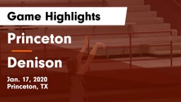Princeton  vs Denison  Game Highlights - Jan. 17, 2020