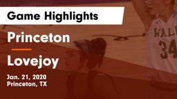 Princeton  vs Lovejoy  Game Highlights - Jan. 21, 2020