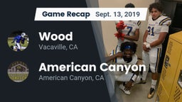 Recap: Wood  vs. American Canyon  2019