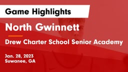 North Gwinnett  vs Drew Charter School Senior Academy  Game Highlights - Jan. 28, 2023