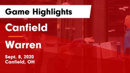 Canfield  vs Warren  Game Highlights - Sept. 8, 2020
