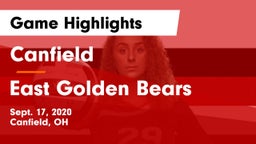 Canfield  vs East  Golden Bears Game Highlights - Sept. 17, 2020