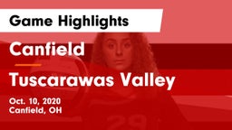 Canfield  vs Tuscarawas Valley  Game Highlights - Oct. 10, 2020