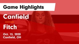 Canfield  vs Fitch  Game Highlights - Oct. 13, 2020