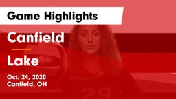 Canfield  vs Lake  Game Highlights - Oct. 24, 2020