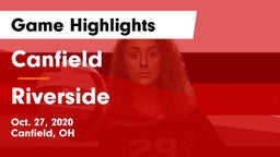 Canfield  vs Riverside  Game Highlights - Oct. 27, 2020