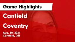 Canfield  vs Coventry  Game Highlights - Aug. 30, 2021