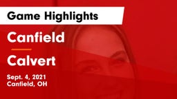 Canfield  vs Calvert  Game Highlights - Sept. 4, 2021