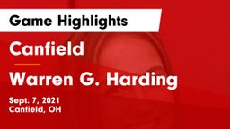 Canfield  vs Warren G. Harding Game Highlights - Sept. 7, 2021