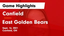 Canfield  vs East  Golden Bears Game Highlights - Sept. 16, 2021