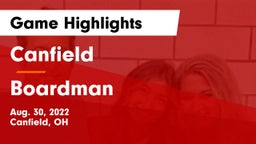 Canfield  vs Boardman  Game Highlights - Aug. 30, 2022