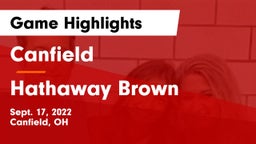 Canfield  vs Hathaway Brown  Game Highlights - Sept. 17, 2022