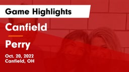 Canfield  vs Perry  Game Highlights - Oct. 20, 2022