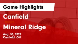 Canfield  vs Mineral Ridge  Game Highlights - Aug. 30, 2023