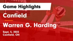 Canfield  vs Warren G. Harding  Game Highlights - Sept. 5, 2023
