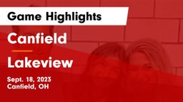 Canfield  vs Lakeview  Game Highlights - Sept. 18, 2023