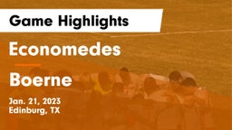 Economedes  vs Boerne  Game Highlights - Jan. 21, 2023