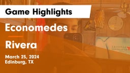 Economedes  vs Rivera  Game Highlights - March 25, 2024