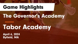 The Governor's Academy vs Tabor Academy Game Highlights - April 6, 2024