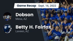 Recap: Dobson  vs. Betty H. Fairfax 2022