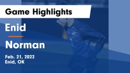 Enid  vs Norman  Game Highlights - Feb. 21, 2022