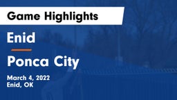 Enid  vs Ponca City  Game Highlights - March 4, 2022